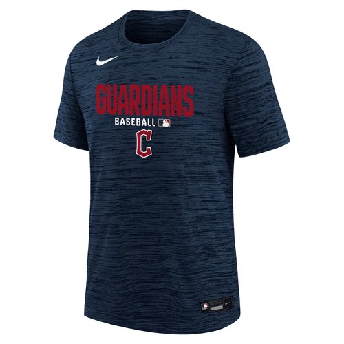 Cleveland Guardians Authentic Collection Velocity T-Shirt Nike Dri-FIT MLB T-Shirt - College Navy - Z3B7NMKJGUA-NGH