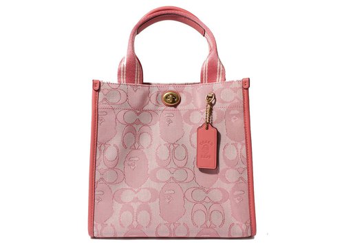 Coach x A Bathing Ape Canvas Tote 22 - Pink