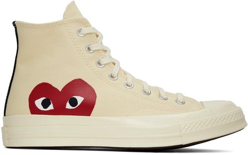 Comme des Garçons PLAY Converse Edition Chuck 70 Hi - Black - P1K112
