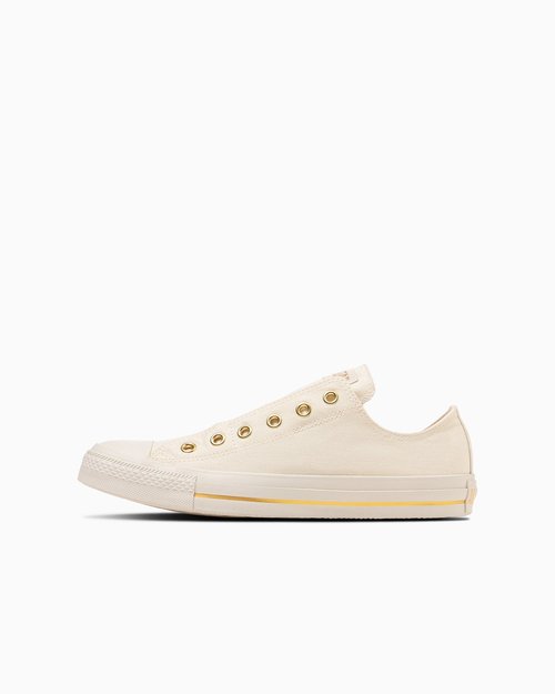 Converse All Star Goldstripe Slip On Ox Cream - 31316640