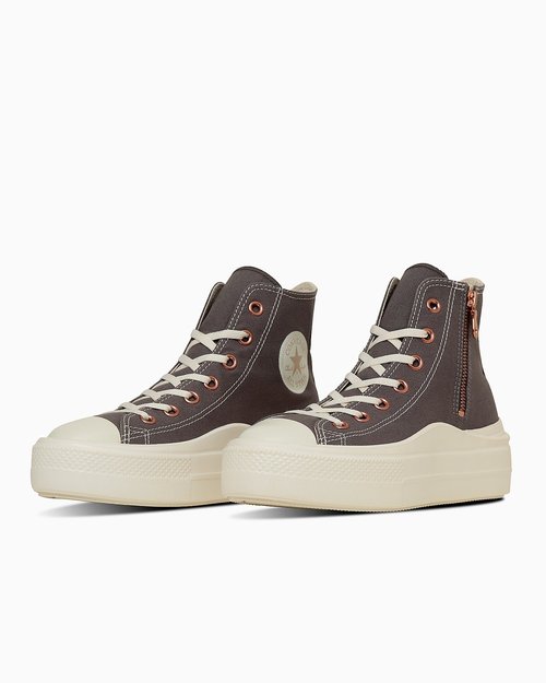 Converse All Star Light PLTS 2 High Top Sneakers Warm gray color - 31315981