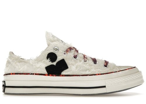 Isabel Marant x Converse Chuck 70 Low - Vanilla White/Black/Red - A10800C