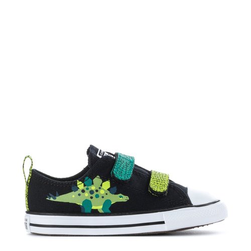Converse Chuck Taylor All Star 2V Dinos - Black/White/Neon Mantis Green - A15900F