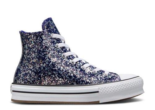 Converse Chuck Taylor All Star EVA Lift High - (Glitter)/Night Indigo/White/Night Indigo - A10043C