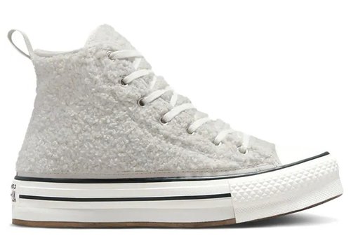 Converse Chuck Taylor All Star Hi EVA Lift Platform Sherpa - Light Bone/Vintage White/Black - A03182C