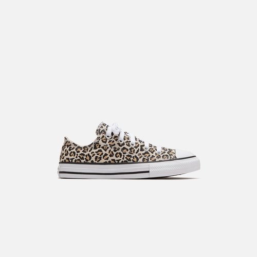 Converse Chuck Taylor All Star Leopard Print Ox - Black/Drift Wood/Light Fawn - 366297F