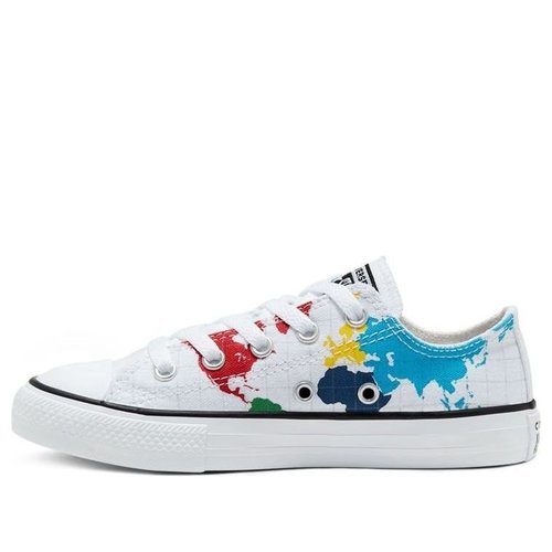 Converse Chuck Taylor All Star World Map - White/Blue/Red - 668458C