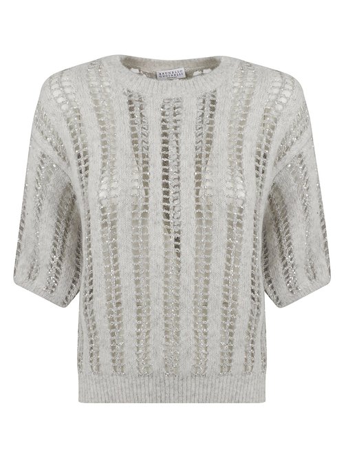 Crochet Sequined Jumper Brunello Cucinelli - MCM510600_CXL37