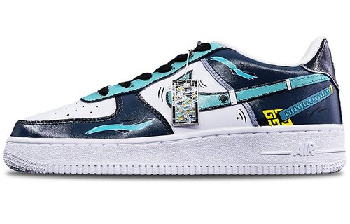 Custom Shoes Nike Air Force 1 Low Blue - 596085