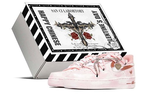 air force 1 airbrush pink gradient