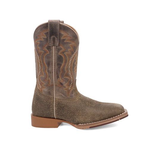 Dan Post Boots Beasley Embroidered Square Toe Pull On Cowboy Boots Little Kid-Big Kid - Brown - DP.C4004