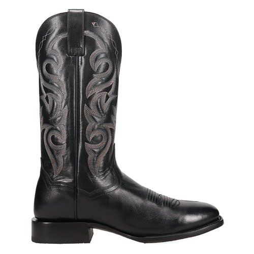 Dan Post Boots RemingtOn Embroidered Square Toe Pull On Cowboy Boots - Black - DP.7087