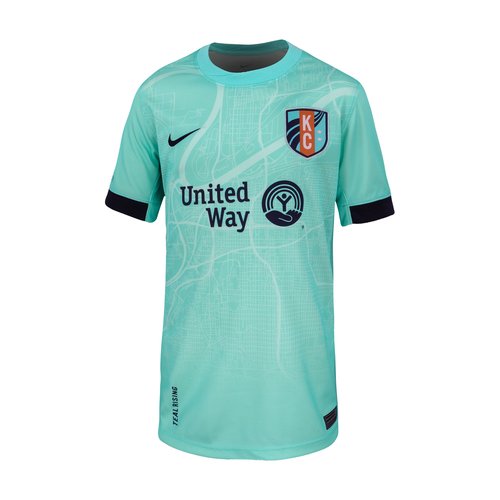 Debinha de Oliveira KC Current 2025 Stadium Away Nike Dri-FIT NWSL Replica Jersey - Hyper Turquoise - P45558KCDO-HYT