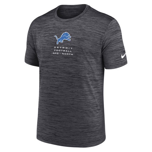 Detroit Lions Velocity Nike Dri-FIT NFL T-Shirt - Anthracite - NKPQ06F9J-QMV