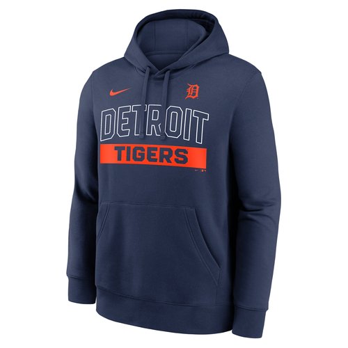 Detroit Tigers Club Nike MLB Pullover Hoodie - Navy - NKDK44BDG-2VW
