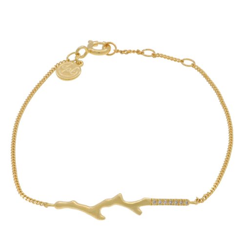 Diamanti Per Tutti Diamond Supreme Bracelet - Gold Tone/White - M1463-3S1-S15S16S17 7.0000X6.0000X4.0000