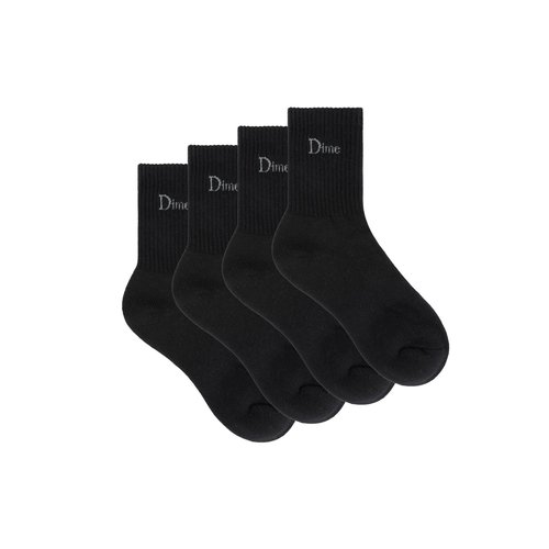 Dime Classic 2 Pack Long Socks - DIMEFA2539BLK