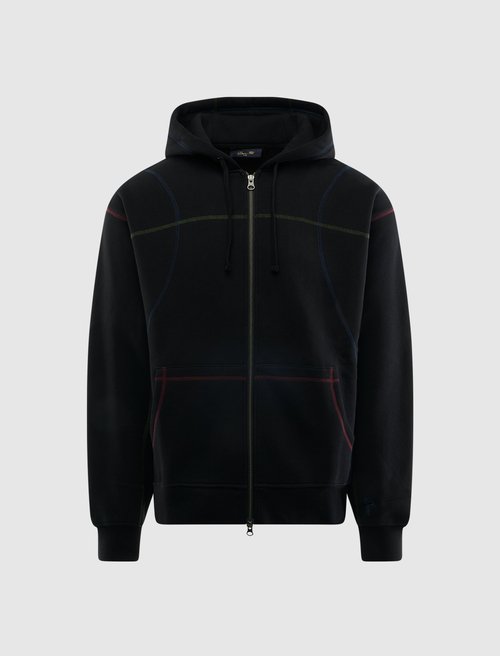 Dime Court Zip Hoodie - Black/Multi - DIMEHO2510BLK