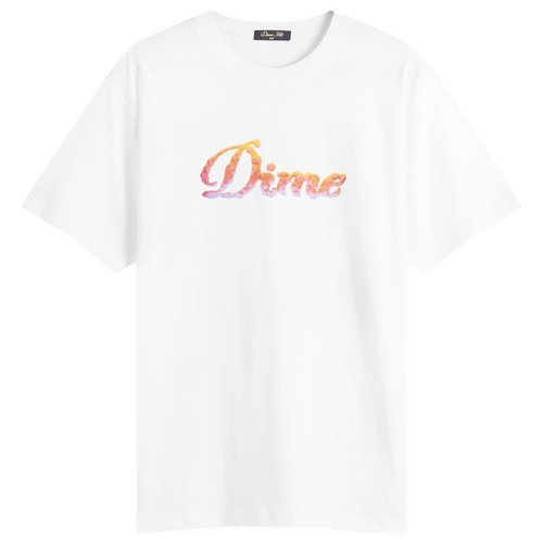 Dime Cursive Cloud T-Shirt - White - DIMEFA2564WHT