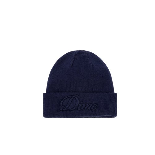 Dime Cursive Fold Beanie - DIMEFA2527NVY