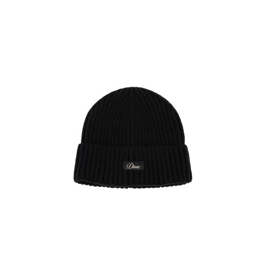 Dime Cursive Rib Beanie - DIMEFA2528BLK