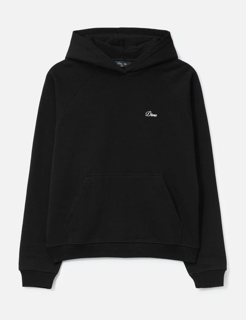 Dime Cursive Small Logo Hoodie - Black