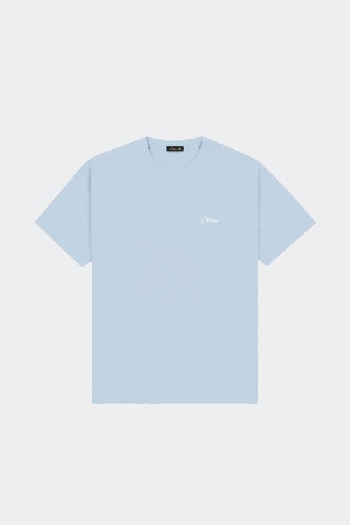 Dime Cursive Small Logo T-Shirt - DIMESU2539BLU