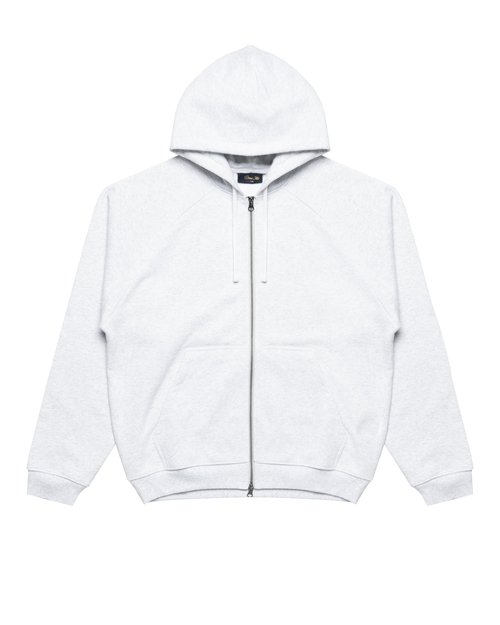 Dime Cursive Small Logo Zip Hoodie - Grey - DIMEHO2558ASH