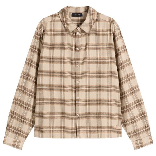 Dime Plaid Flannel Shirt - Beige - DIMEFA257BEI