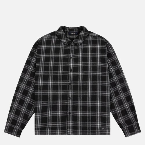 Dime Plaid Flannel Shirt - Black - DIMEFA257BLK