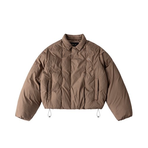 Dime Pleated Puffer Jacket - DIMEHO252BRO