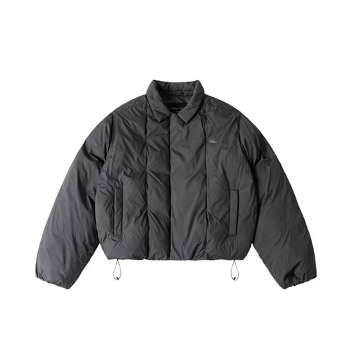 Dime Pleated Puffer Jacket - DIMEHO252CHR