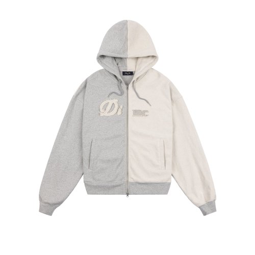 Dime Reverse French Terry Zip Hoodie - DIMEFA259GRY