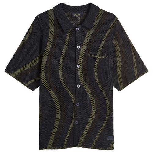 Dime Soleil Knit Short Sleeve Shirt - Navy - DIMESU257-NVY