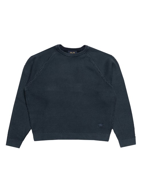 Dime Wave Knit Sweater - Navy - DIMEHO255NVY
