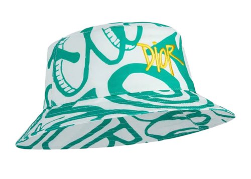 Dior And Shawn Bucket Hat - Green/White