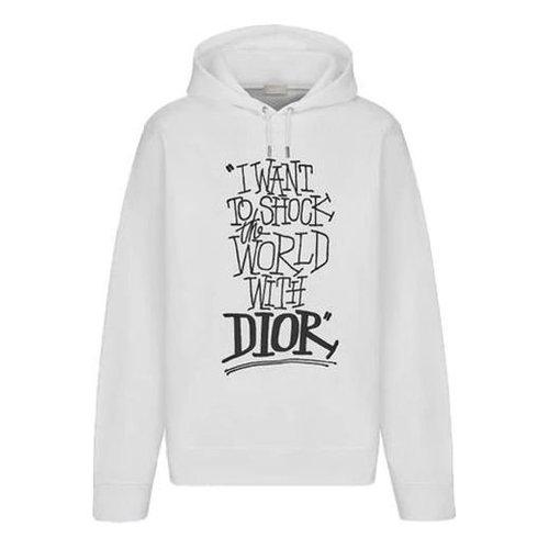 Dior And Shawn Stussy Alphabet Logo Print Oversized For - White - 033J646A0531-C089
