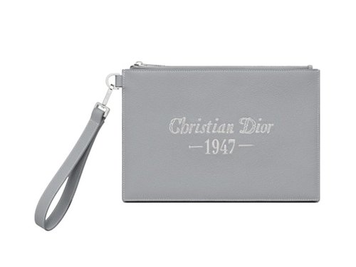 Dior by Birkenstock Christian Dior 1947 Signature A5 Pouch - Dior Gray