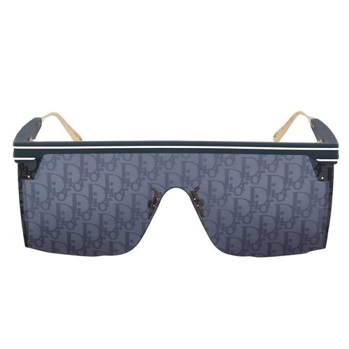 Dior Eyewear Monogram Shield Framed Sunglasses - 90X - Black - CD40042U90X008.0000X6.0000X4.0000