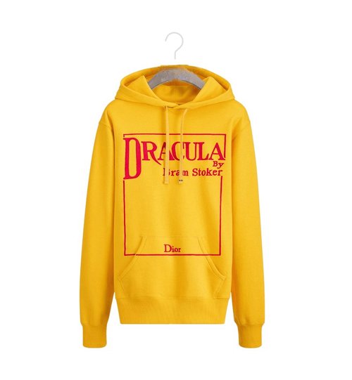 Dior Dracula Embroide Hooded Sweater - Yellow/Red - 683J617A3033_C283