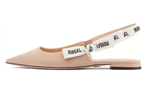 Dior J'ADior Embroidered Cotton Flats 'Nude' - KCB384TFL_S21U