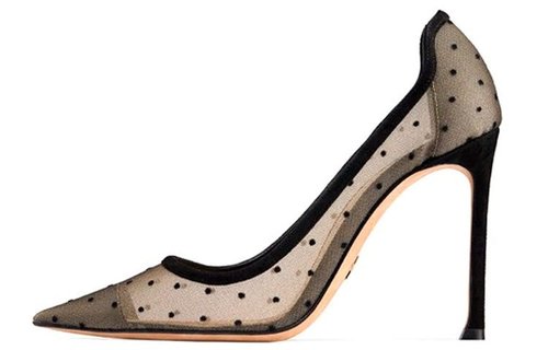 Dior Mesh Polka Dot High Heel - KCP484PMS_S900