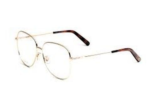 Dior MINI CD O Demo Square Ladies Eyeglasses CD50084U 016 57 - Gold Tone - CD50084U016578.0000X4.0000X3.0000