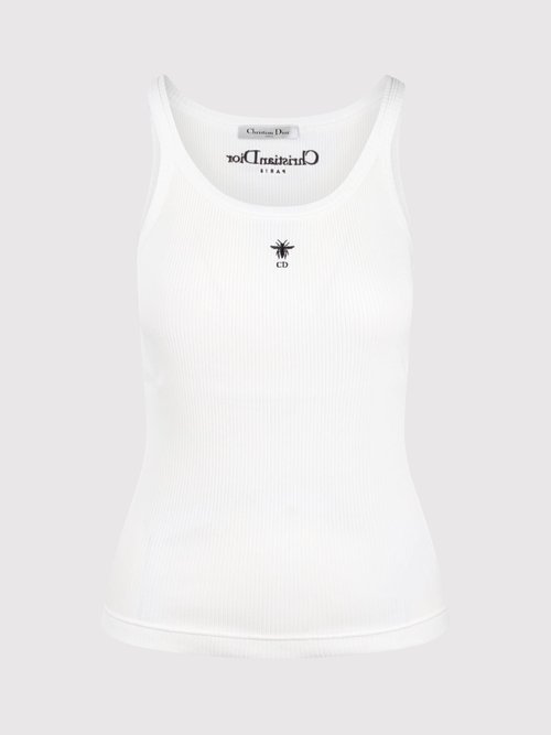 Dior Ribbed Tank Top - 343T50B40860200