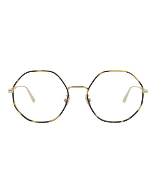 Dior RoundFrame Metal Optical Frames - Gold Gold Transparent (Cd50019U/55/028)