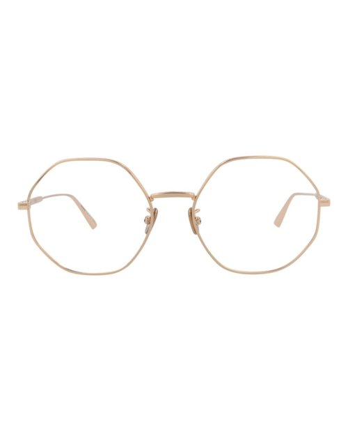 Dior RoundFrame Metal Optical Frames - Gold Gold Transparent (Cd50019U/56/029)