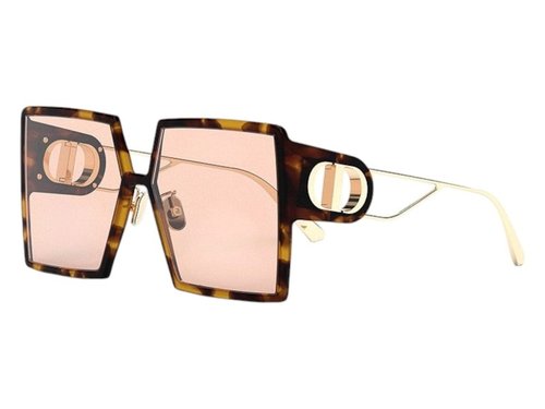 Dior Square Sunglasses - Havana/Yellow (30Montaignesu 26L0)