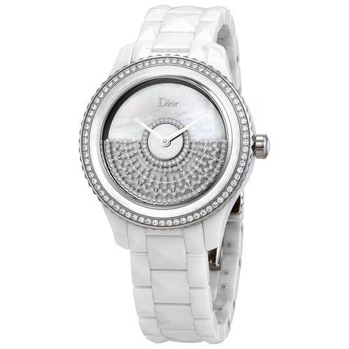 Dior VIII Grand Bal Automatic Diamond Ladies Watch CD124BE4C001 - Mother of Pearl/Silver Tone/White - CD124BE4C001DIAMETER-DIMENSION