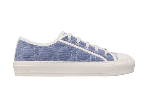 Dior Walk'N'Dior 'Faded Cannage Embroidered Denim' - Faded Blue/White - KCK281CQR_S17N