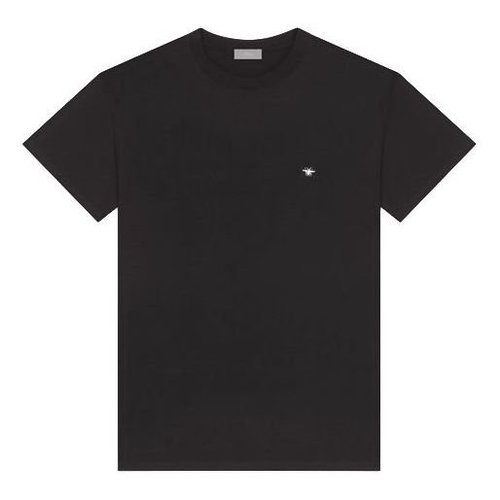 Dior White Bee Embroidered Short Sleeve - Black - 733J603B0446-C980